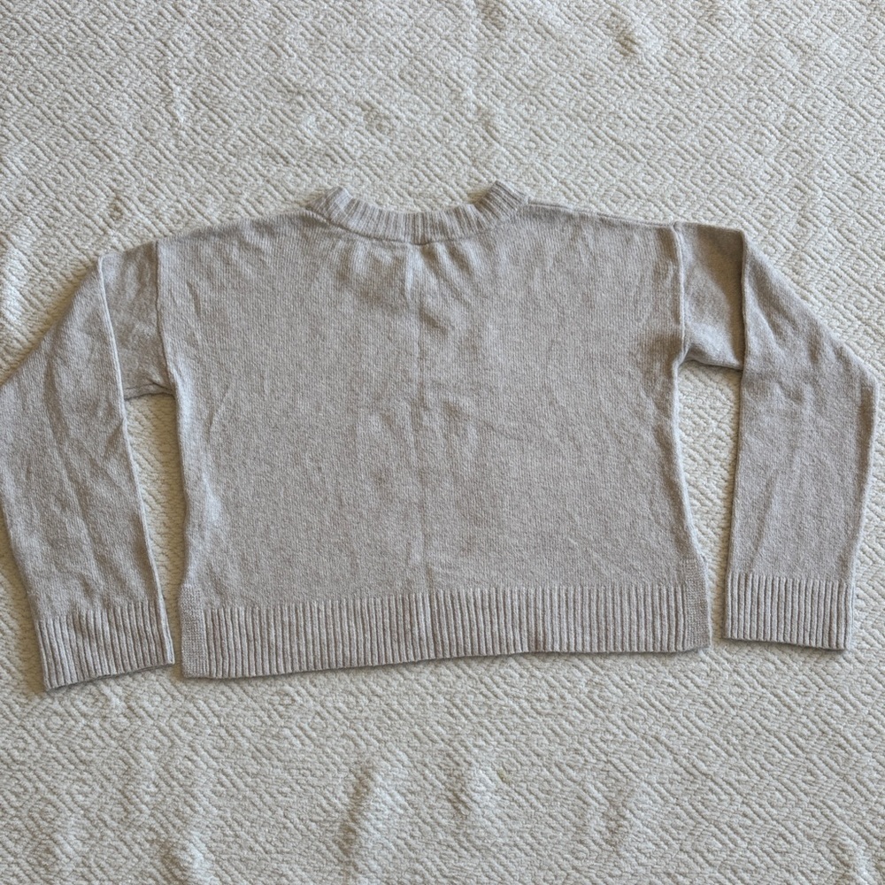 Abound Beige Crew Neck Sweater Sz S - Picture 5 of 6